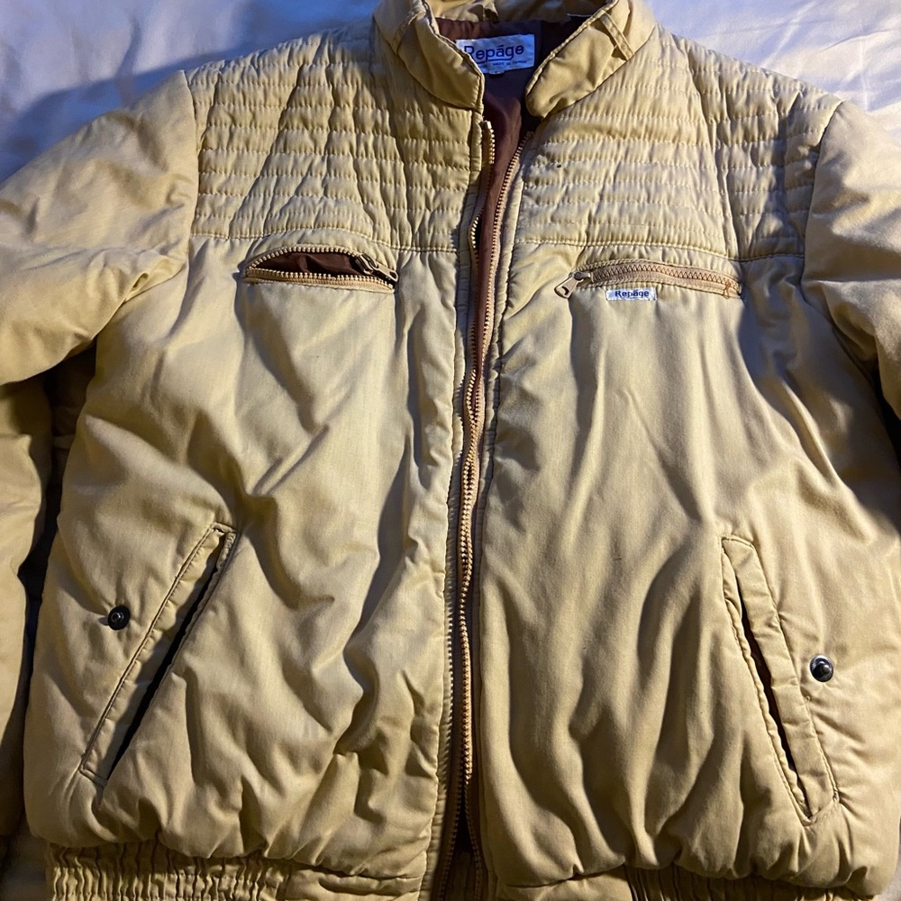 Repáge tan puffer jacket
